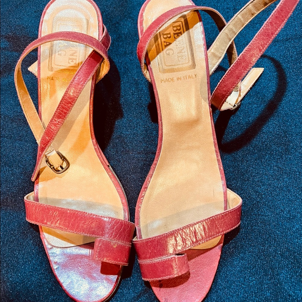 Pre-owned GEOFFREY BEANE LOW HEELED SANDAL SHOE